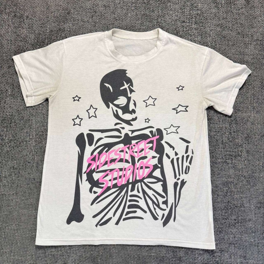 Members Only Graphic Tee Unisex M White Pink I Told The Stars About You Y2K